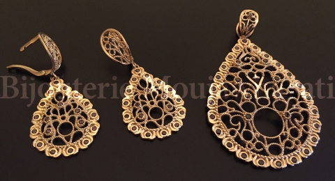Ensemble Or jaune 18 carats