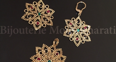 Ensemble Or jaune 18 carats