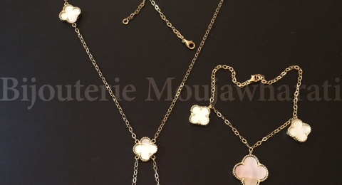 Ensemble Or jaune 18 carats