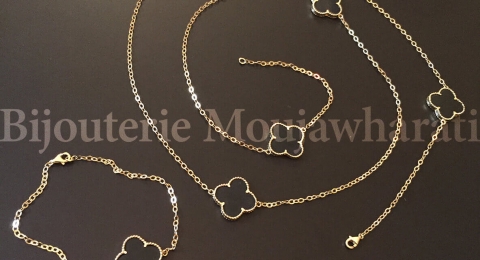 Ensemble Or jaune 18 carats